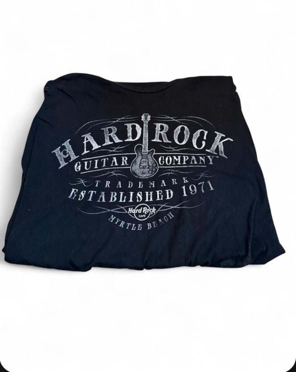 Hard Rock Guitar Company Black T-Shirt – Men’s XXL